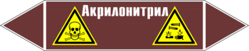 Маркировка трубопровода "акрилонитрил" (пленка, 358х74 мм) - Маркировка трубопроводов - Маркировки трубопроводов "ЖИДКОСТЬ" - Магазин охраны труда ИЗО Стиль